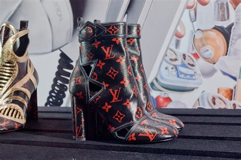 louis vuitton red bottom boots.